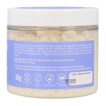 Kéfir liofilizado de vaca para perros y gatos 30 g NaturExtra