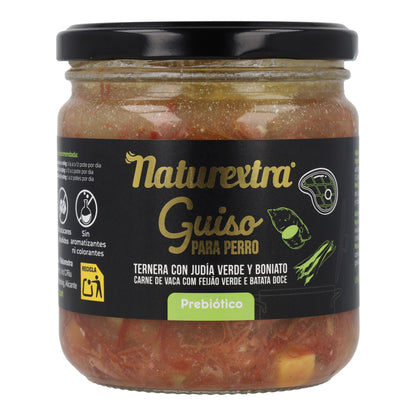 Guiso natural para perros con ternera 300 g NaturExtra