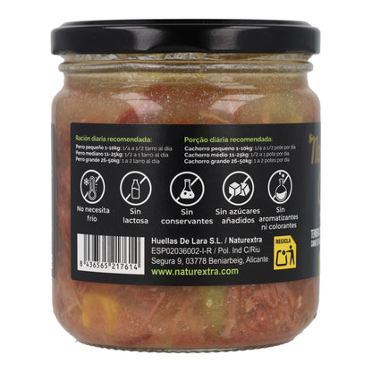 Guiso natural para perros con ternera 300 g NaturExtra