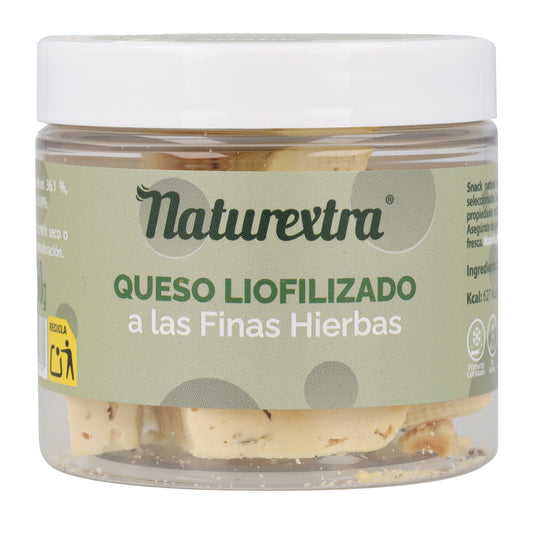 Snack de queso liofilizado con finas hierbas 60 g NaturExtra