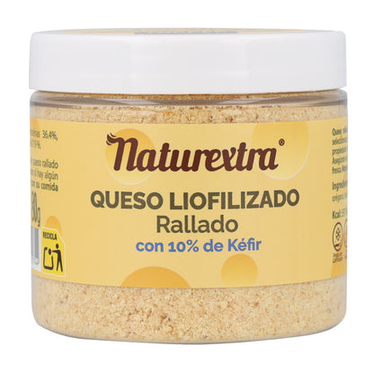 Snack de queso rallado con kéfir para perros y gatos 80 g NaturExtra