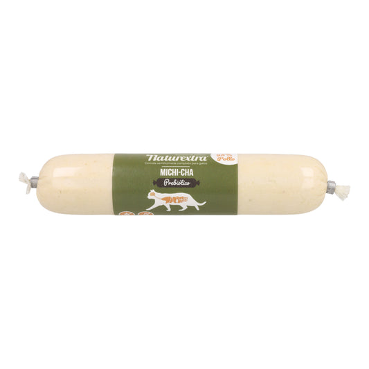 Comida húmeda para gatos Michicha con pollo con inulina y bacalao 150 g NaturExtra