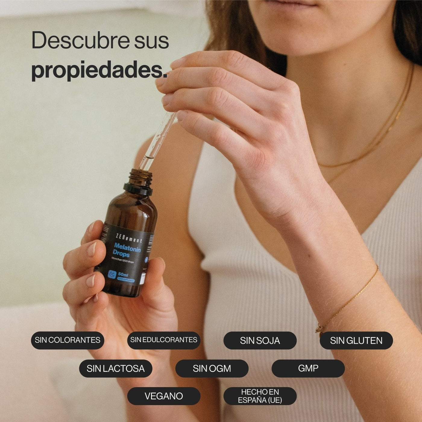 Gotas de Melatonina Zenement, 50 ml