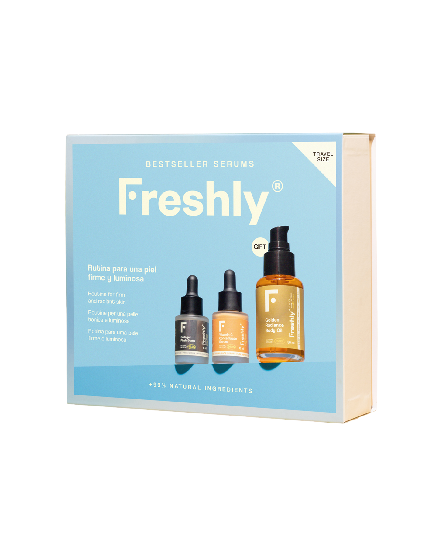 Best Seller Serums Freshly Cosmetics 2 x 15 ml + 50 ml