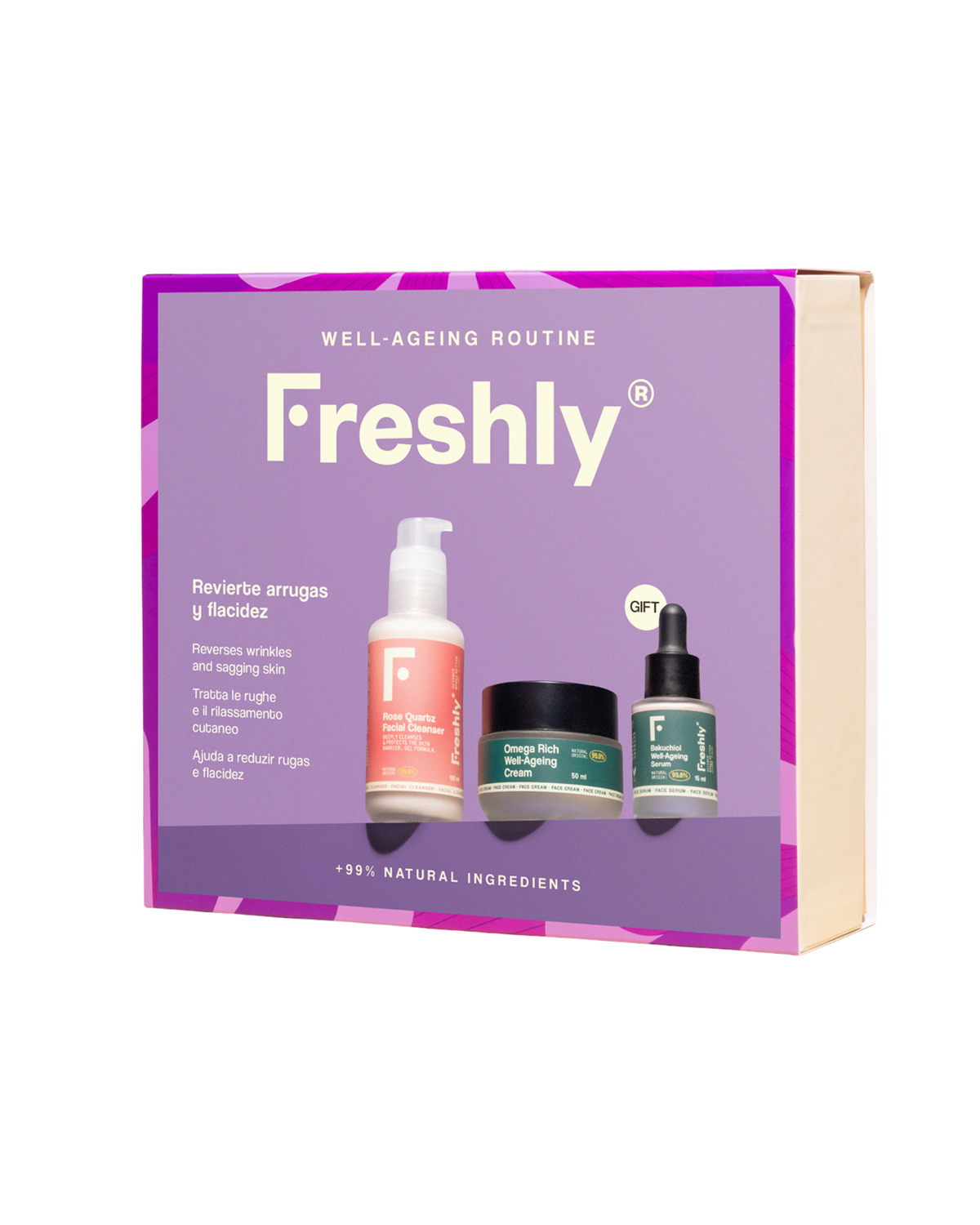 Well-Ageing Routine Freshly Cosmetics 100 ml + 50 ml + 15 ml