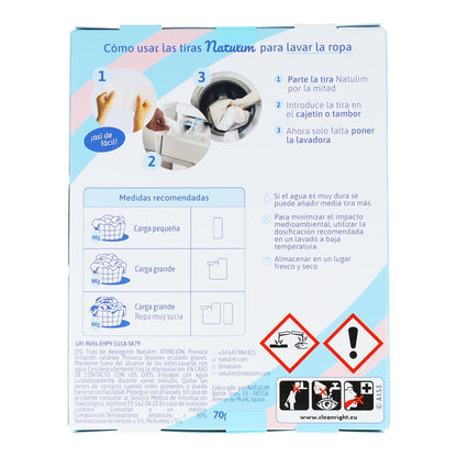 Embalagem de 10 tiras de lavagem Eco Floral, Natulim, 40 lavagens