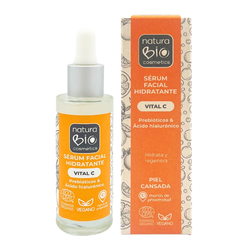 Sérum facial hidratante vital c prebióticos & ácido hialurónico 30 ml