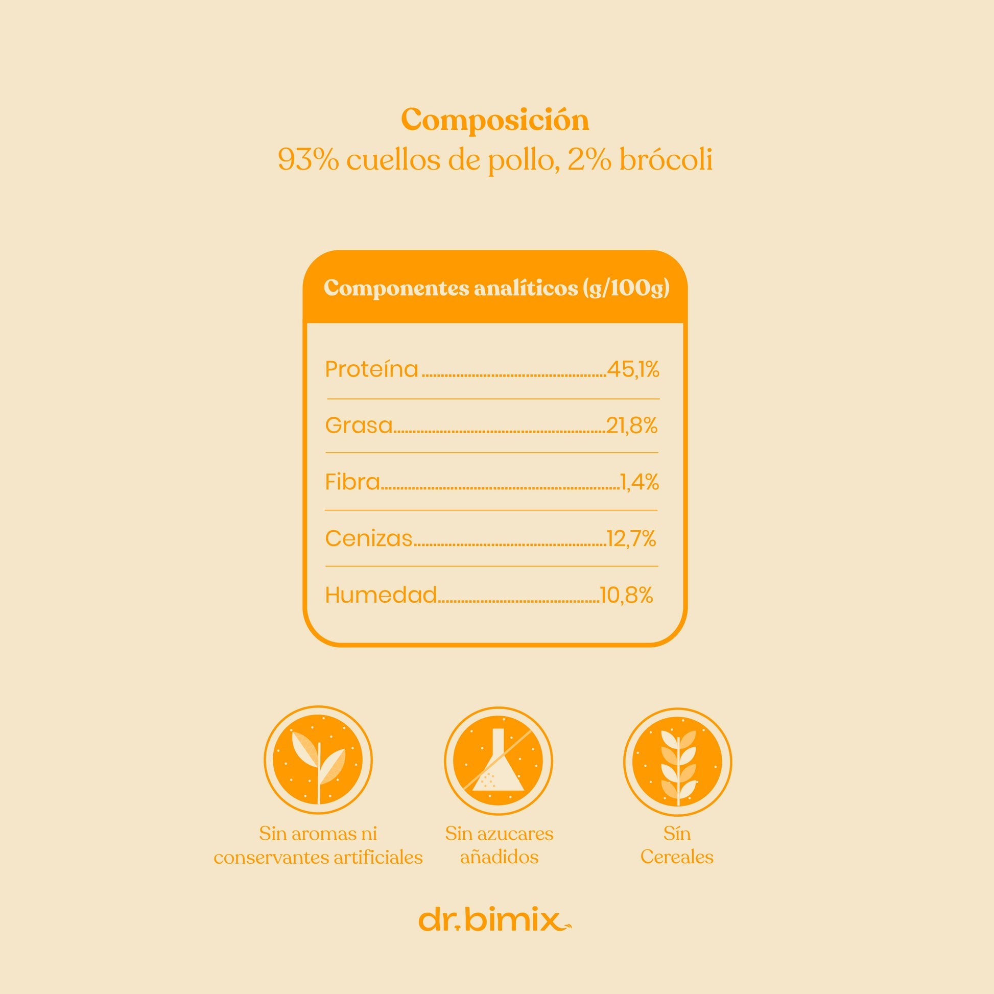 Nuggets de Pollo con Brócoli para Perros 450 g dr.bimix