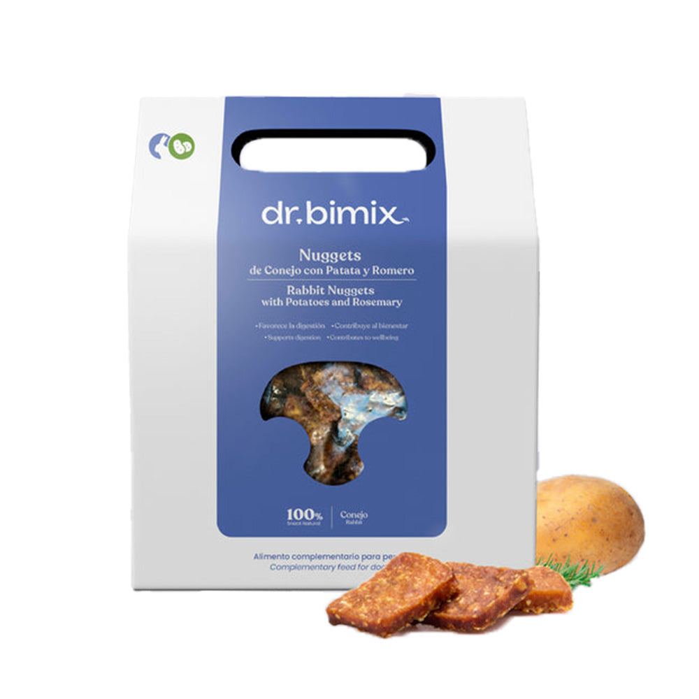 Nuggets de Conejo con Patata y Romero para Perros 450 g dr.bimix