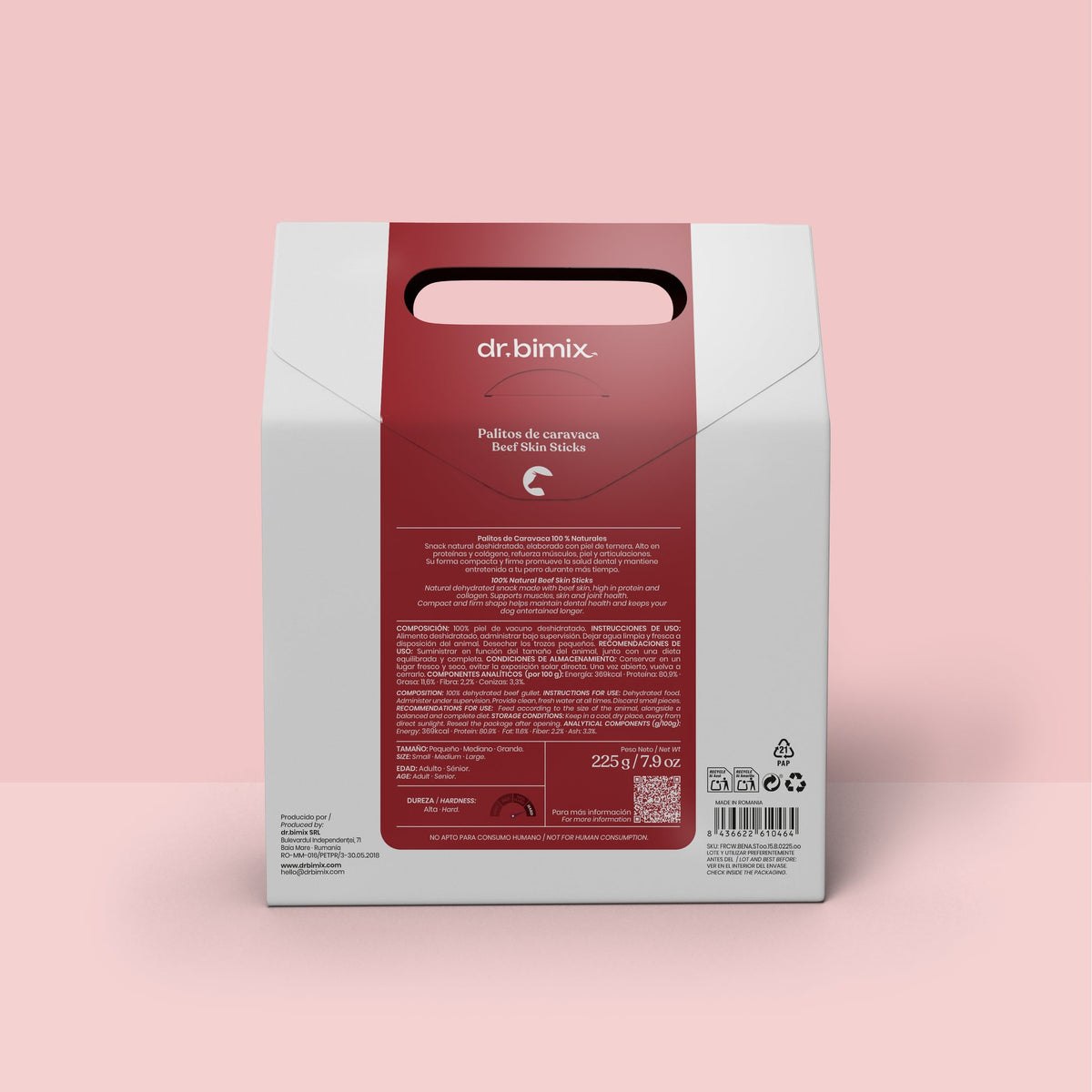 Palitos de Caravaca para Perros Masticación Natural 225 g dr.bimix