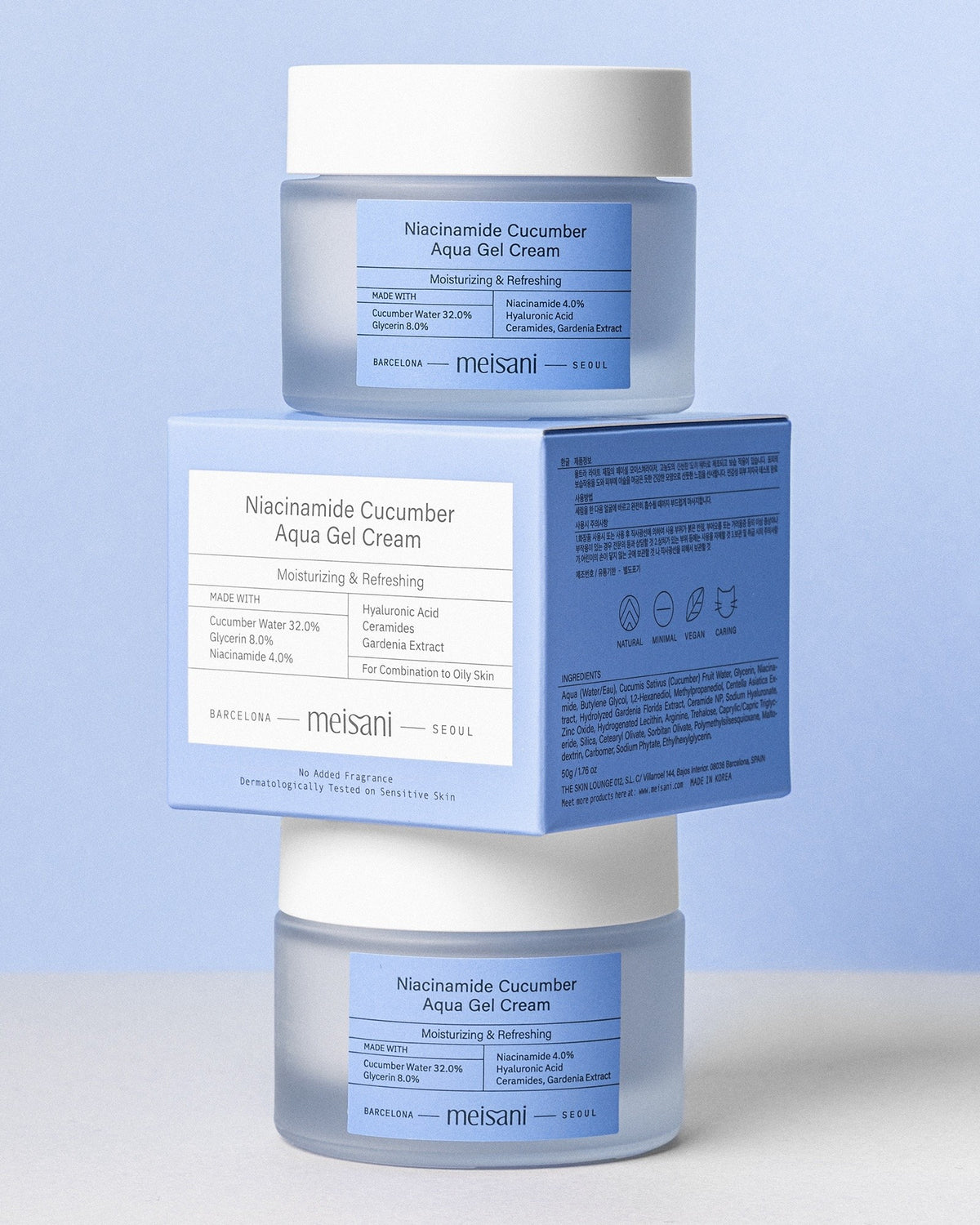 Niacinamide Cucumber Aqua Gel Cream Meisani