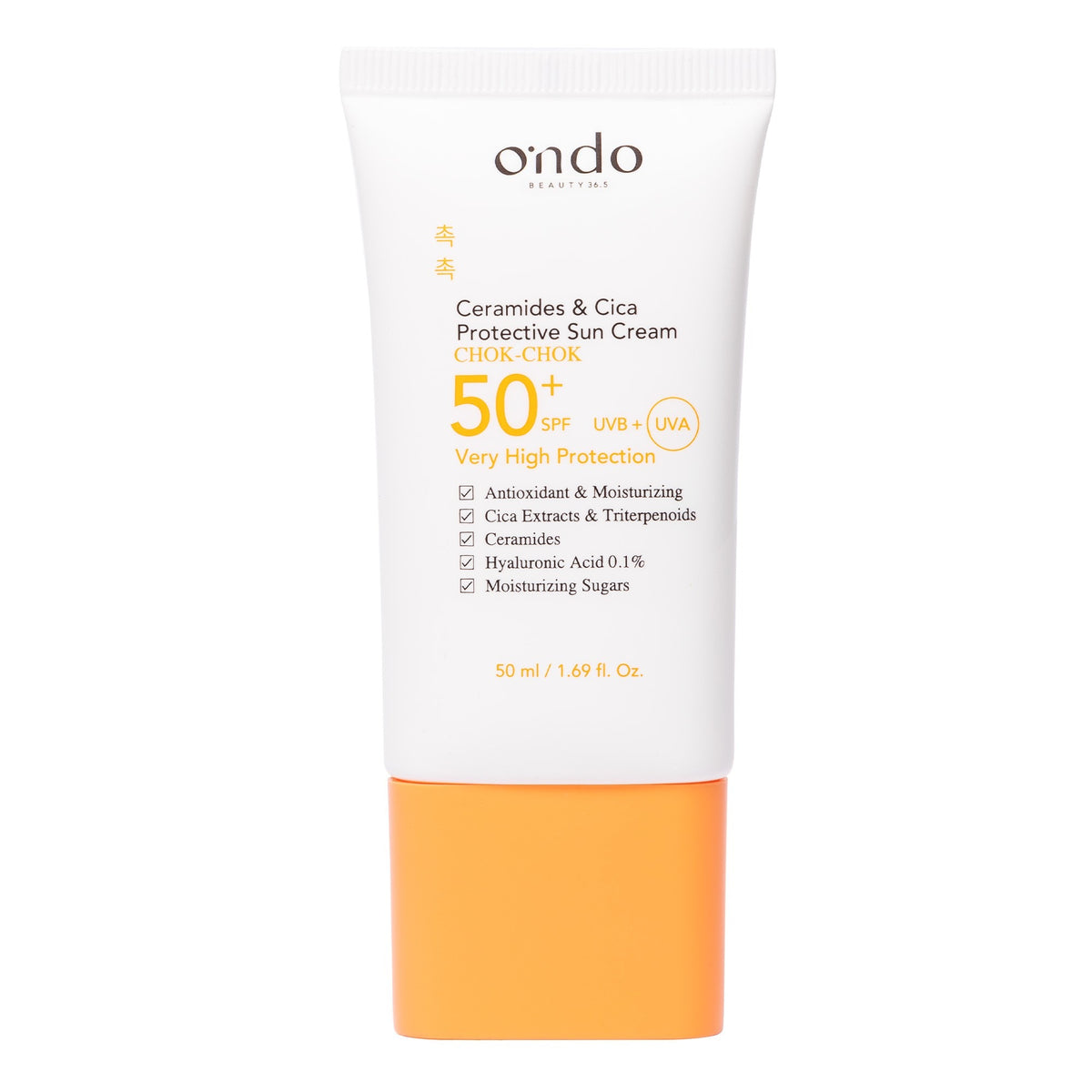 Ceramides & Cica Protective Sun Cream Ondo Beauty 36.5