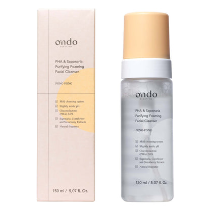 PHA &amp; Saponaria Purifying Foaming Cleanser Ondo Beauty 36.5