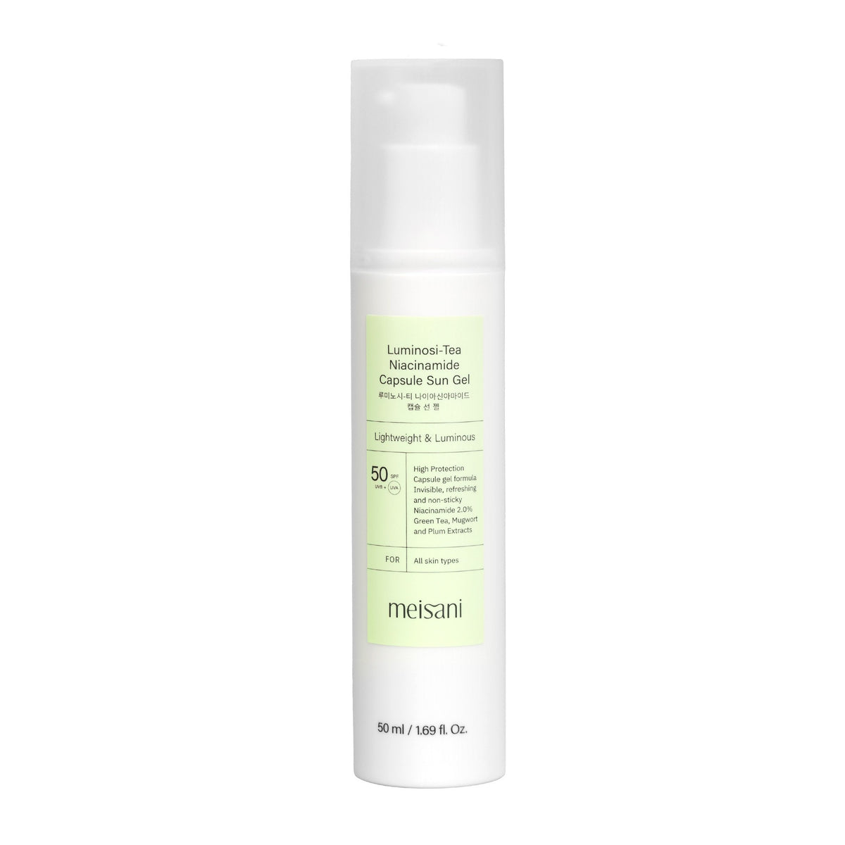 Luminosi-Tea Niacinamide Capsule Sun Gel Spf50 Meisani