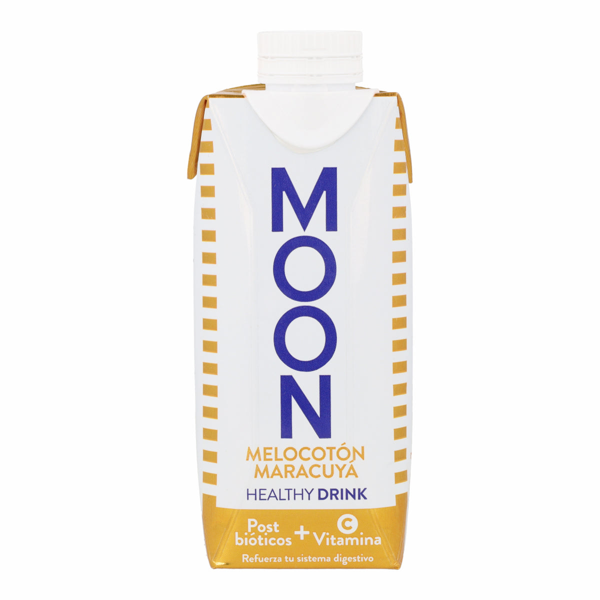 Healthy Drink Melocotón y Maracuya Bio con Post-bióticos y Vitamina C MOONDRIKS 330 ml