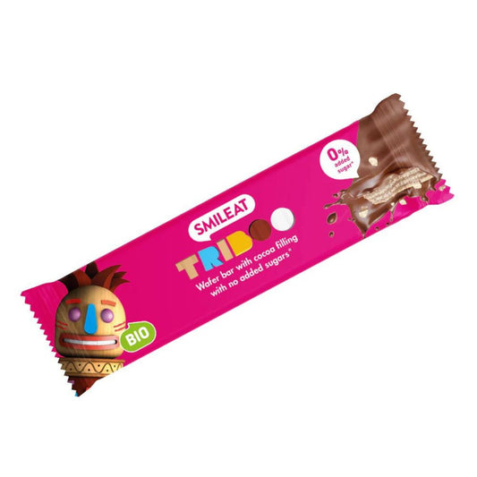 Barra de bolacha com cobertura de chocolate Smileat ECO 40g