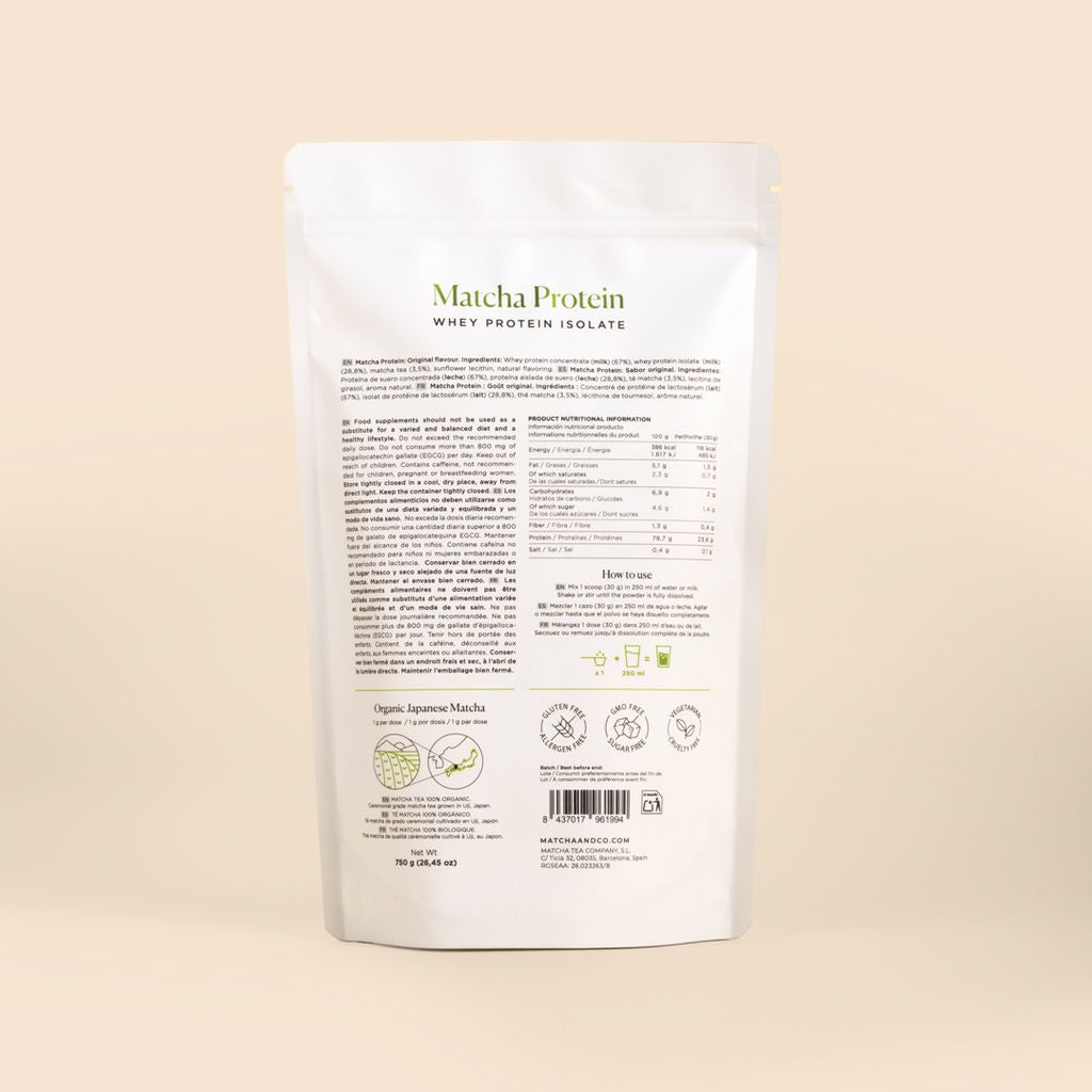 Té Matcha Proteina Original Matcha & CO 750g