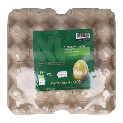 20 Ovos Dourados XL Orgânicos da Granja Redondo