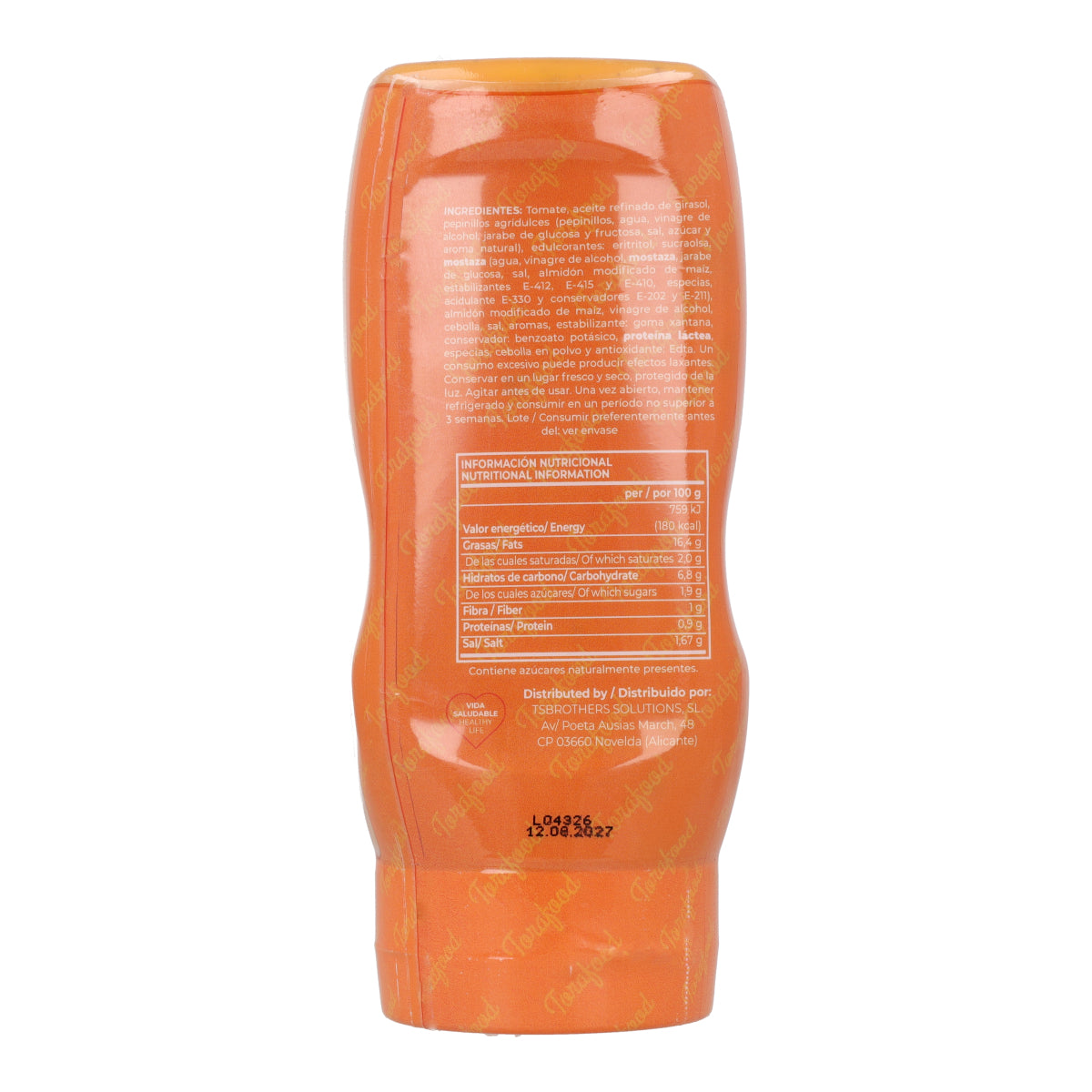 Salsa Zero Burguer Torafood 330ml