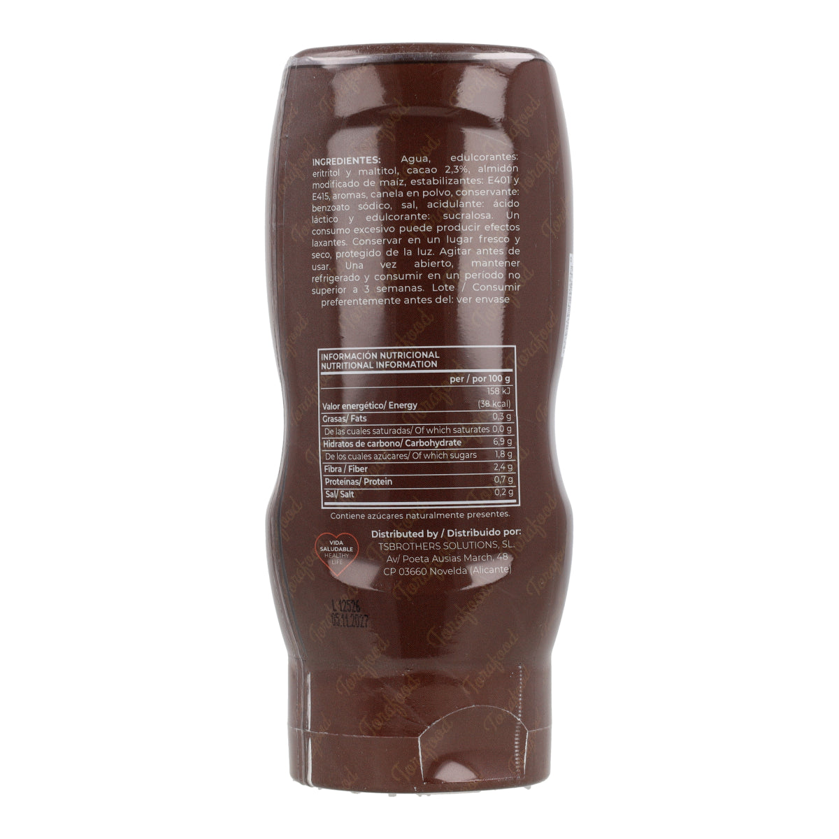 Sirope Zero Chocolate Torafood 330ml