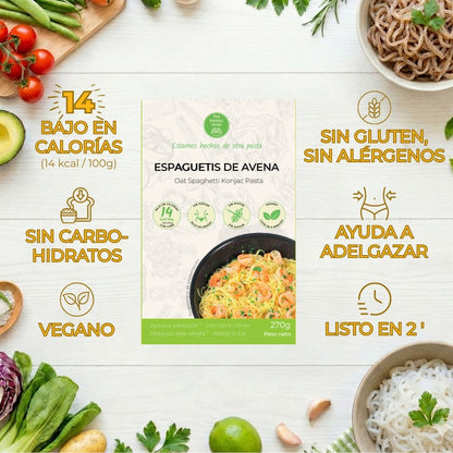 Esparguete de aveia Konjac The Konjac Shop 200g