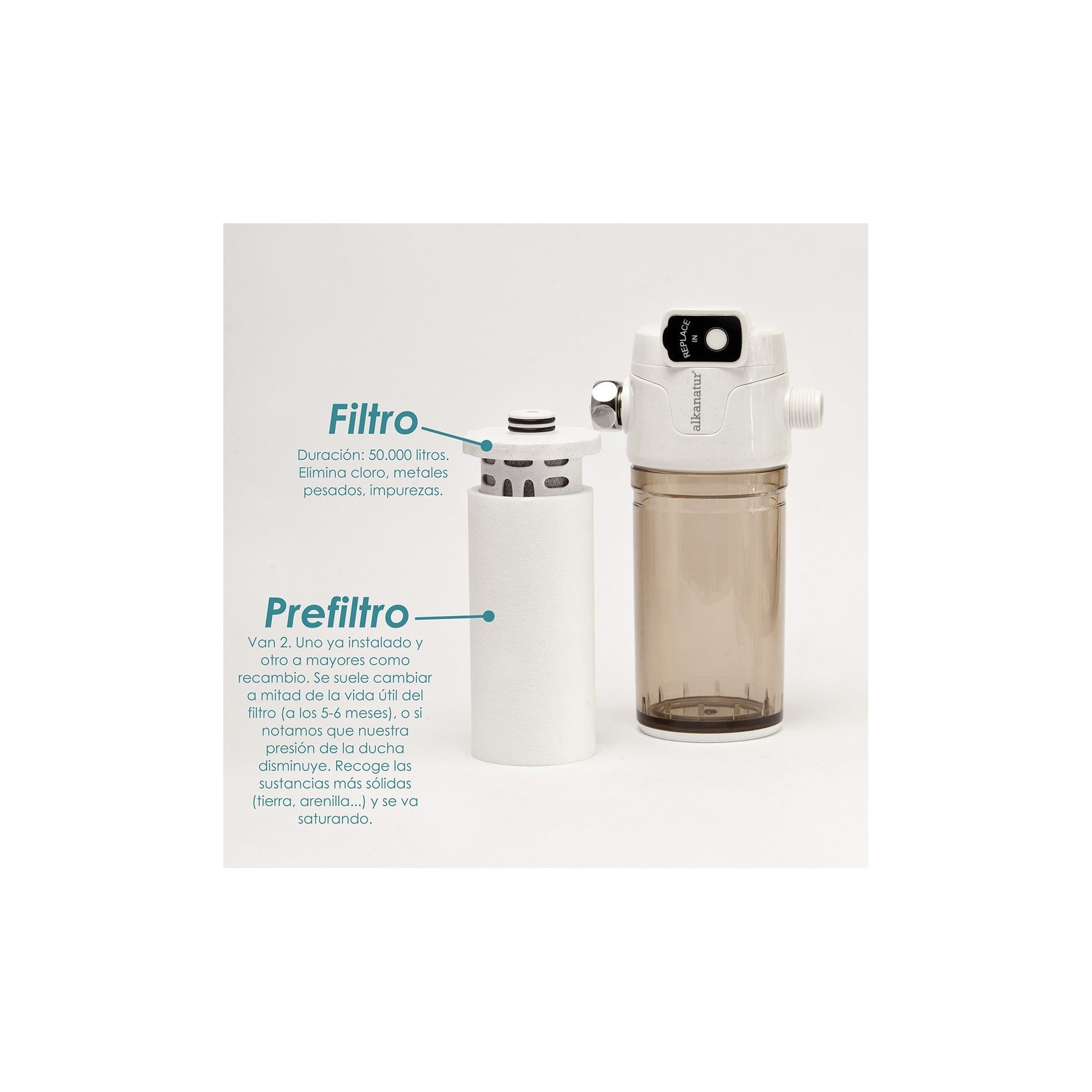 Prefiltro de ducha (compatible modelo 50.000L)