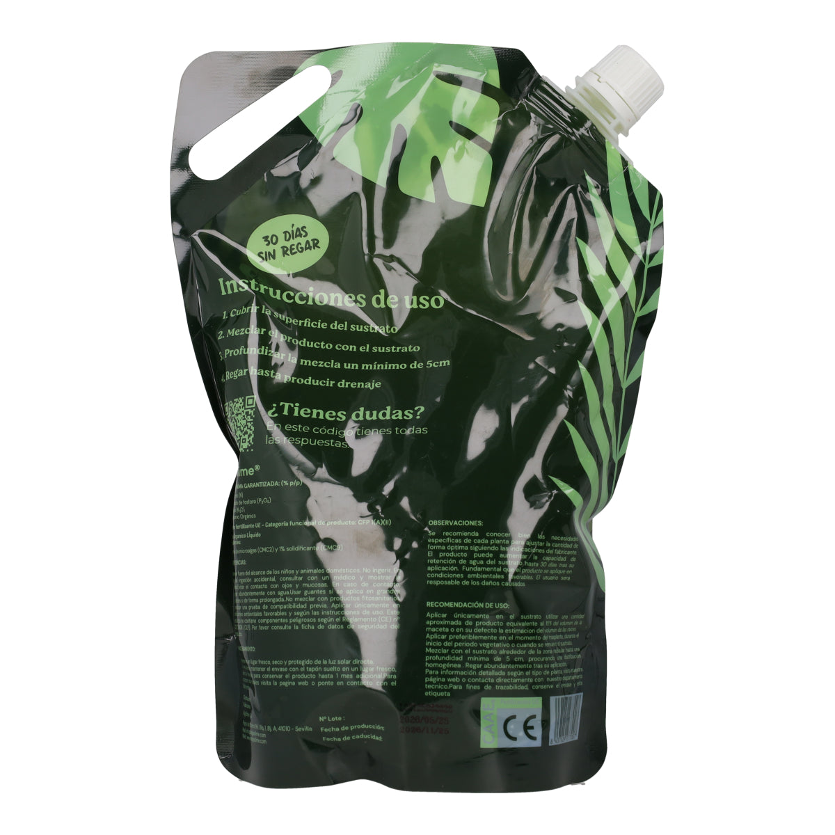 Gel de Riego para Plantas con Microalgas Vivas AlgaSlime 1l