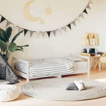 Vidaxl Estructura De Cama Para Niños Madera De Pino Blanco 80x160 Cm_1