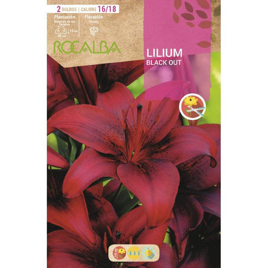 Lâmpada Lilium Black Out Vermelha 2 unidades (16/18)