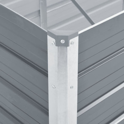 Arriate De Acero Galvanizado Gris 600x80x45 Cm_5