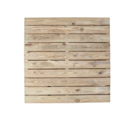 Baldosa / Tarima Kona De Madera Tratada Vidahuerto 100x100x4 Cm_1