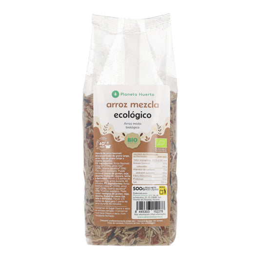 Mistura de arroz basmati integral, vermelho e selvagem ECO Planeta Huerto 500 g
