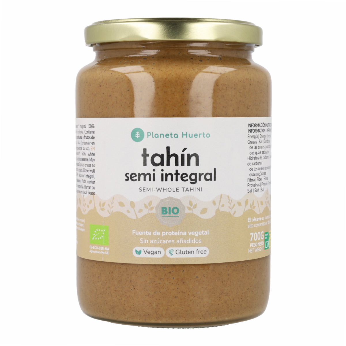 Tahini Semi Integral ECO Planeta Huerto 700g