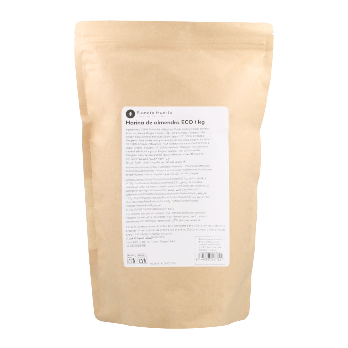 Farinha de Amêndoa ECO Planeta Huerto 1 kg