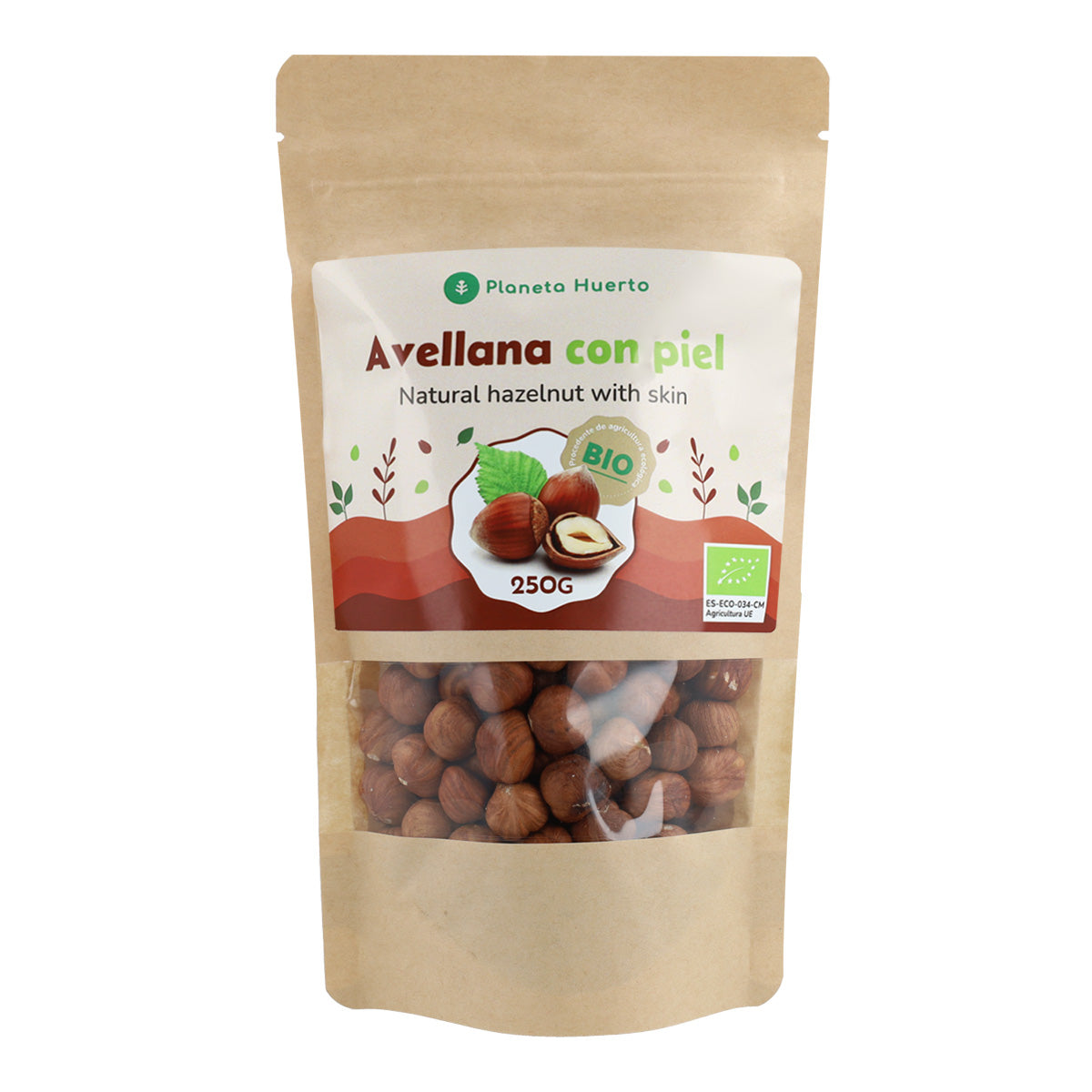 Avelãs com casca ECO Planeta Huerto 250 g