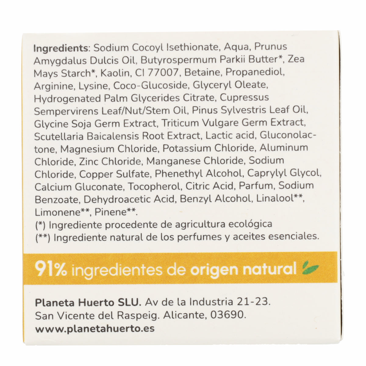 Champô Sólido Fortalecedor Planeta Huerto com Aminoácidos 85 g