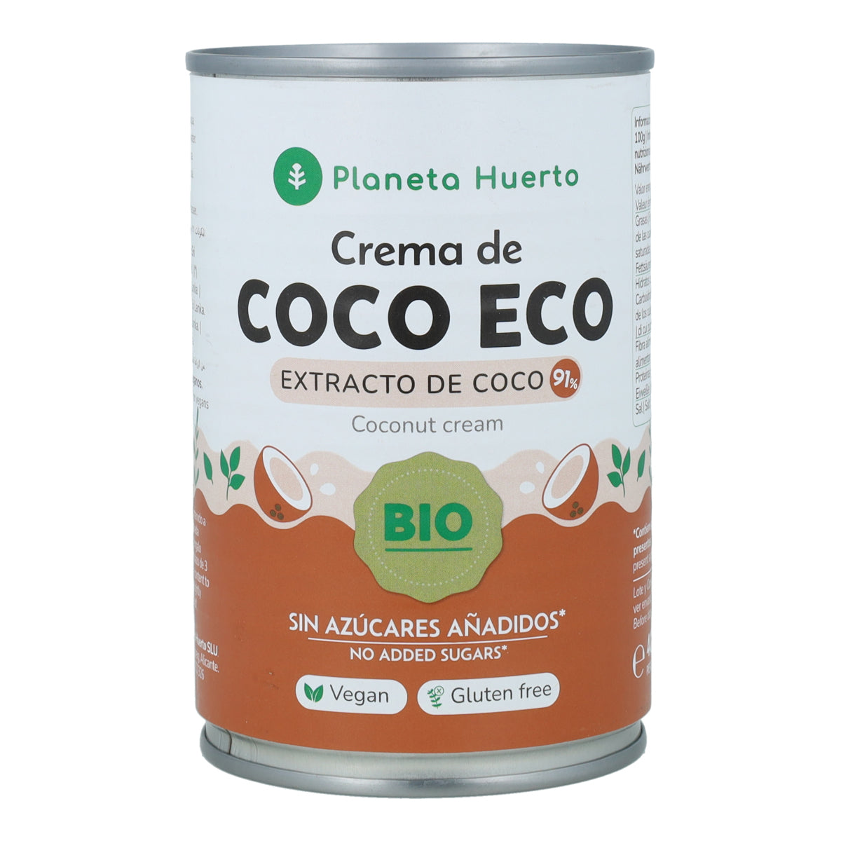 Creme de coco concentrado para cozinhar ECO Planeta Huerto 400 ml