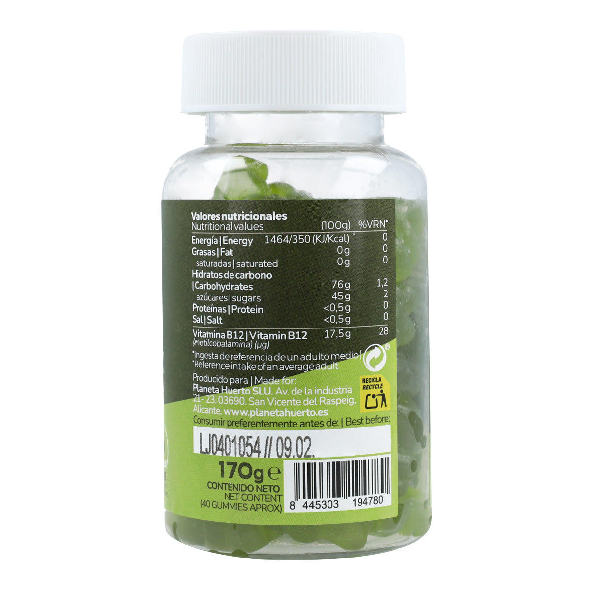 Gomas de Vinagre de Maçã com Mother Planeta Huerto 50 gomas