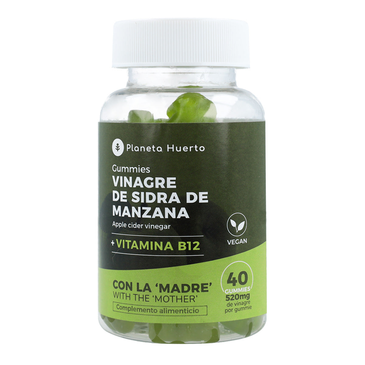 Gomas de Vinagre de Maçã com Mother Planeta Huerto 50 gomas