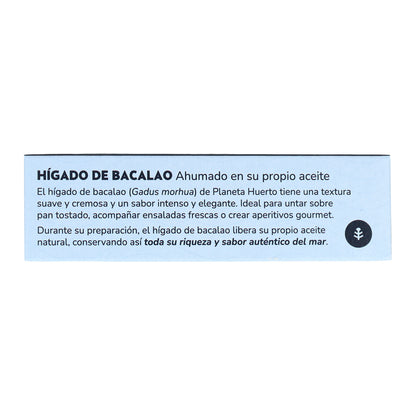 Hígado de bacalao en su propio aceite Planeta Huerto 120 g