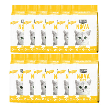 12x Pack Kit Cat Arena Eco Nova - Original 7 L Arena para gatos