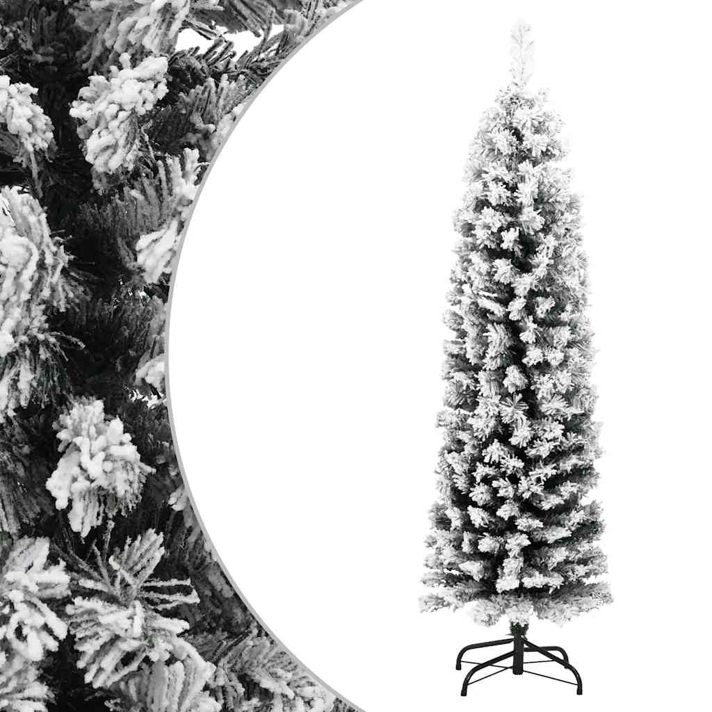 Vidaxl Árbol De Navidad Artificial Verde Con Nieve Pvc 150 Cm_0