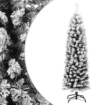 Vidaxl Árbol De Navidad Artificial Verde Con Nieve Pvc 150 Cm_0