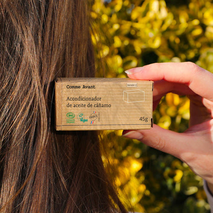 Acondicionador Sólido Con Aceite De Cáñamo - Neutral Sin Perfume_0