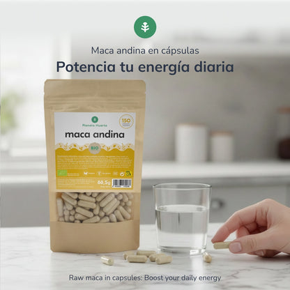 Organic Maca Planeta Huerto 150 cápsulas