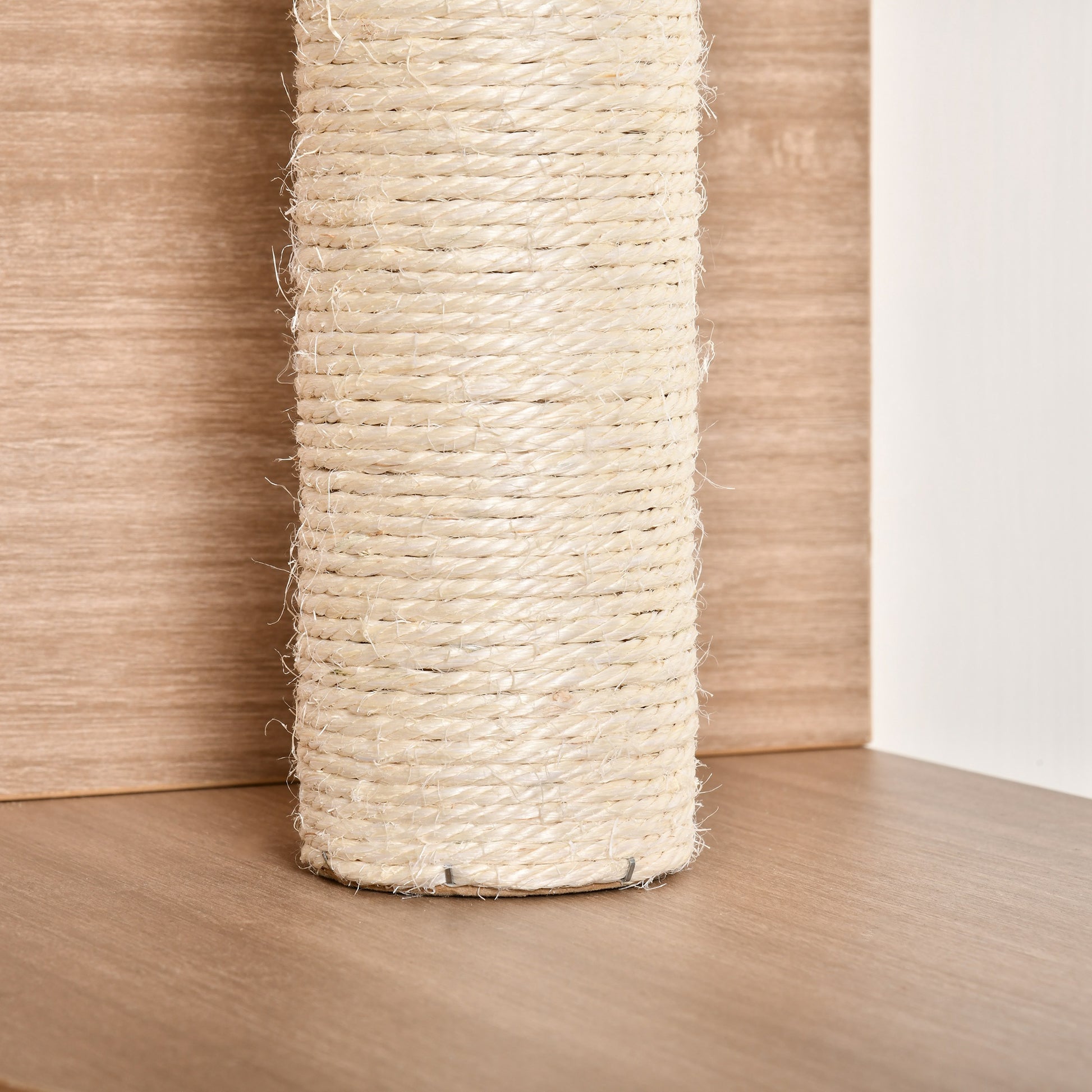 Pawhut Estantes De Pared Gatos Con Escalera Plataformas Postes Rascadores Sisal_3