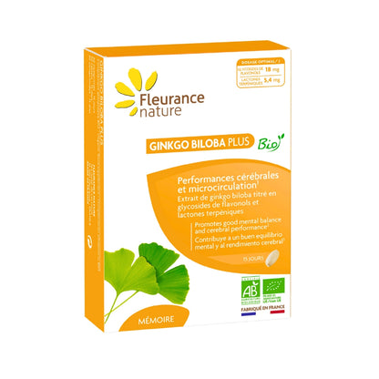 Ginkgo Biloba Plus Eco Fleurance Nature 30 Comprimidos_0