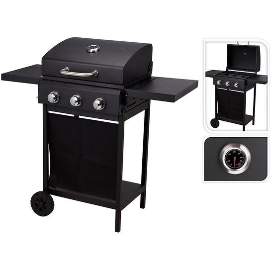 Churrasqueira a gás de 3 bicos 106x53x101cm