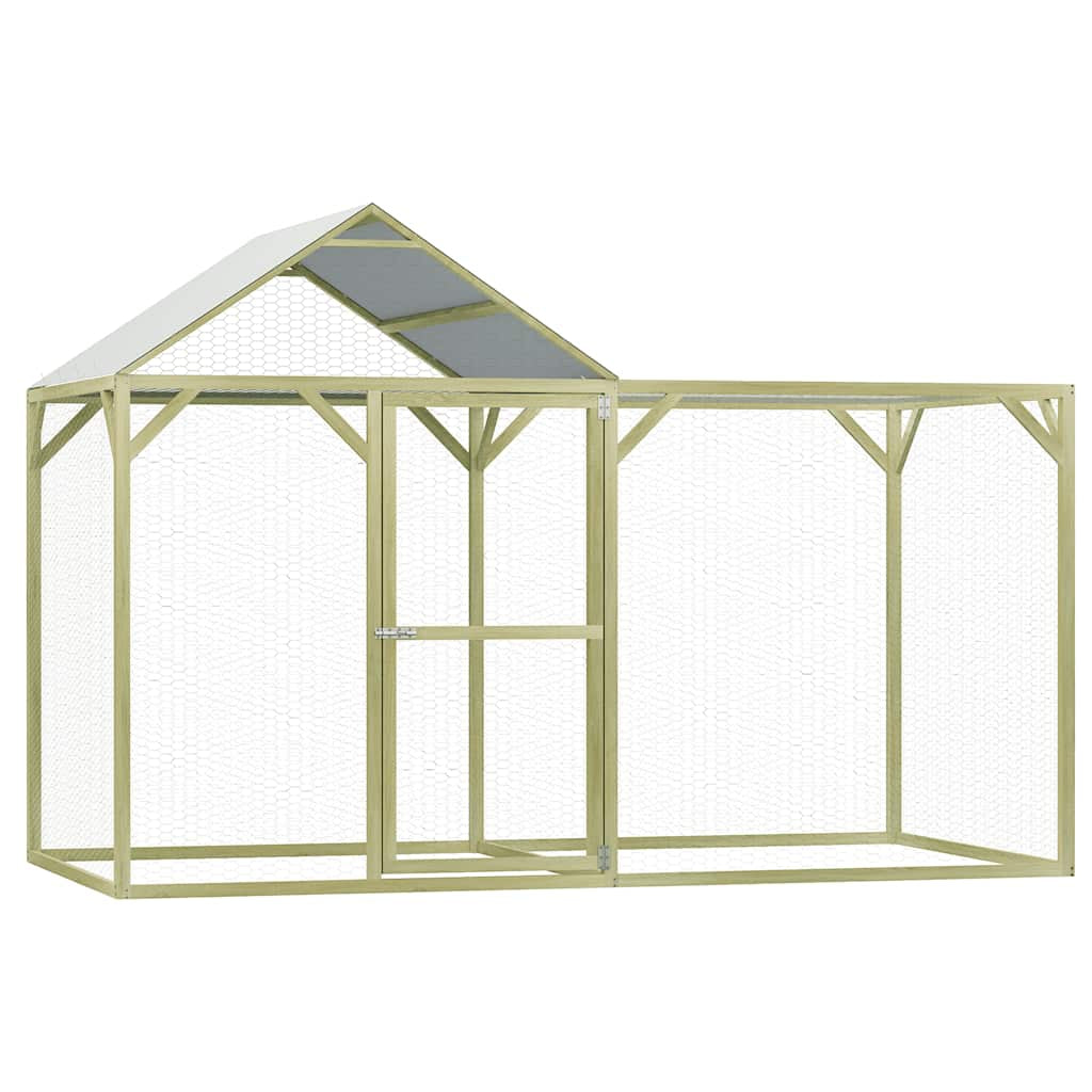 Vidaxl Jaula Gallinero Madera Impregnada De Pino 3x1,5x2 M_1