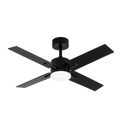 Ventilador Dc Talco 20w Negro 4aspas Negra/gris 6vel. 3000k,4000k,6500k 2350lm Remoto, Memoria, Temporizador 106d_1